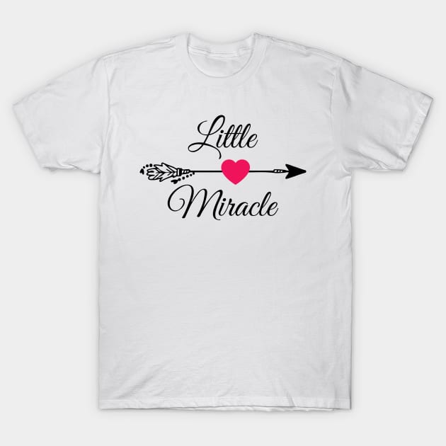 Little miracle with pink heart. T-Shirt by MadebyTigger